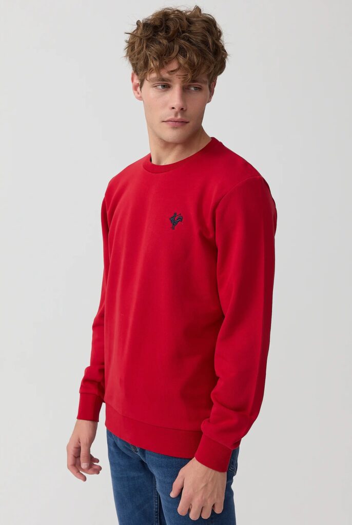 Morin : Sweat Brodé de l’emblématique Coq - 55