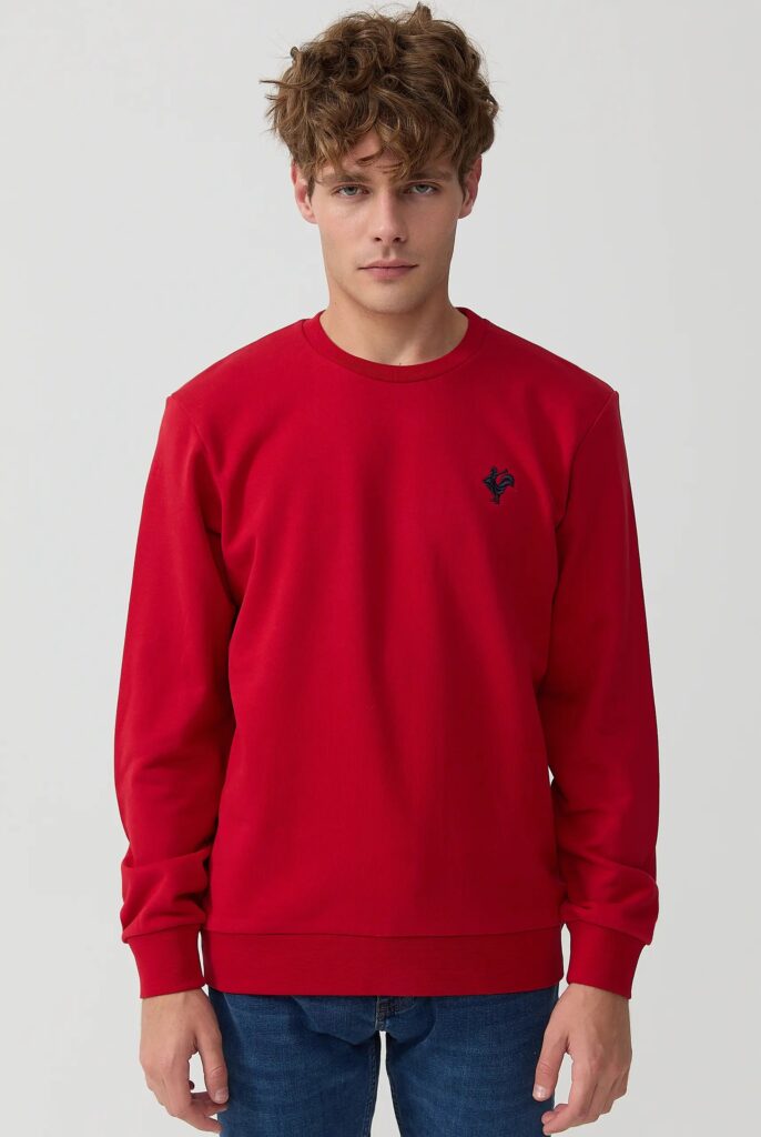 Morin : Sweat Brodé de l’emblématique Coq - 56