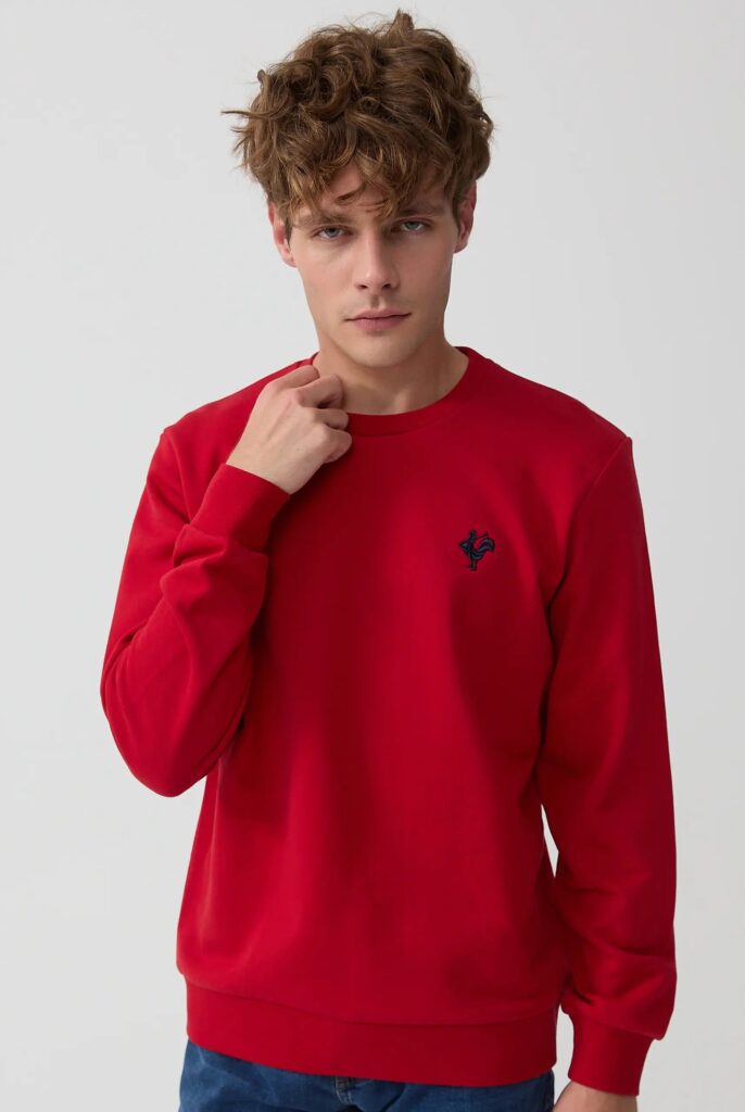 Morin : Sweat Brodé de l’emblématique Coq - 58