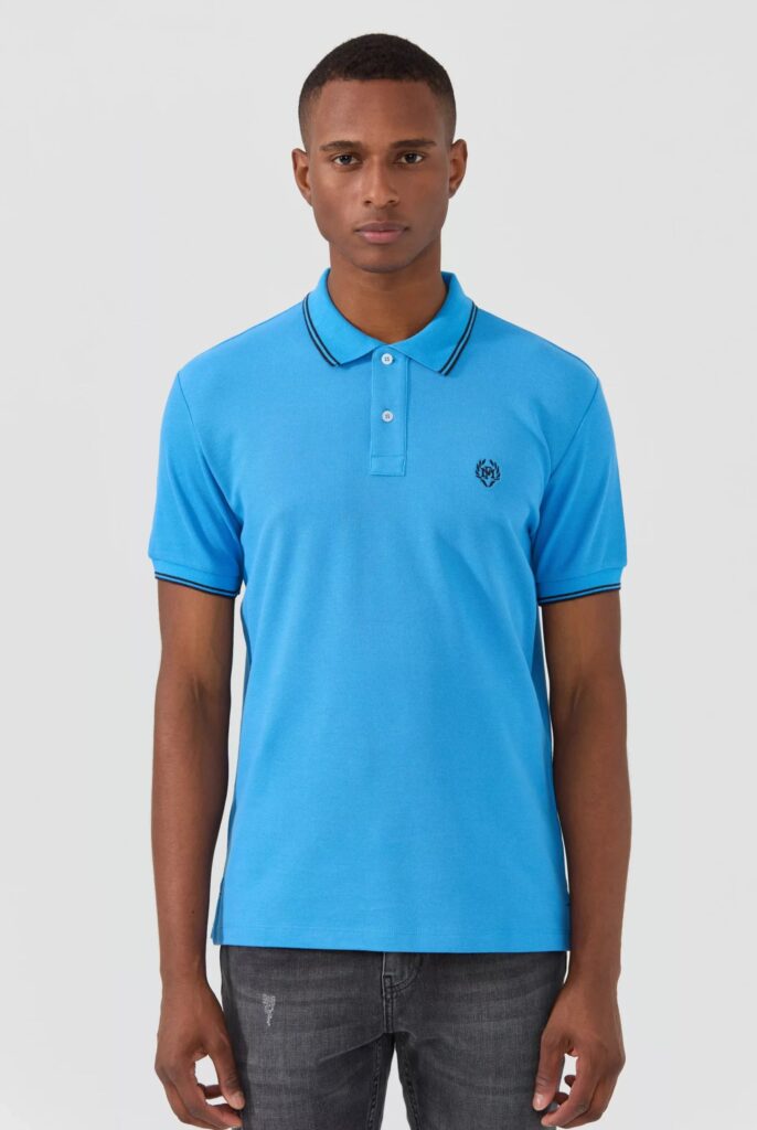 Nouvel : Polo avec Logo Brodé - 46