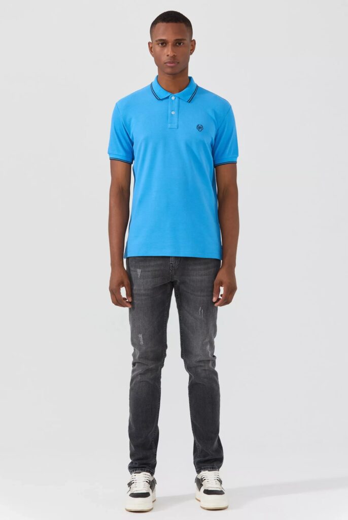 Nouvel : Polo avec Logo Brodé - 47