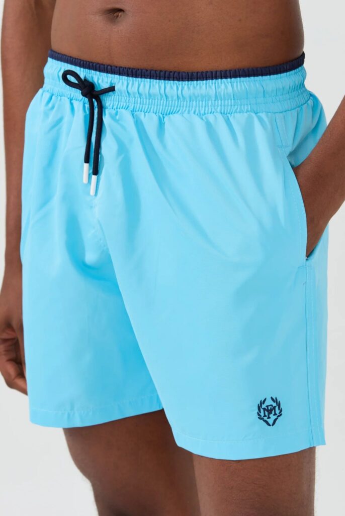 Ormondo : Short de Bain uni, séchage rapide - 22