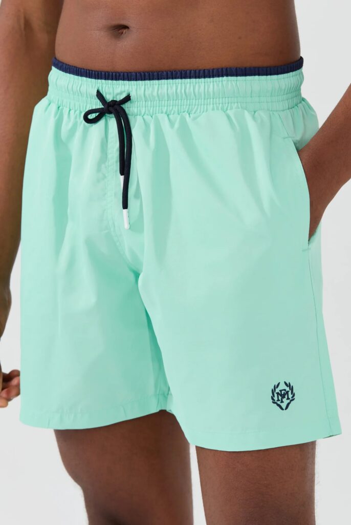 Ormondo : Short de Bain uni, séchage rapide - 27