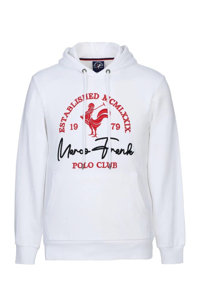 Paradis:  Sweat à Capuche avec l’emblématique Logo du Coq Brodé - 65