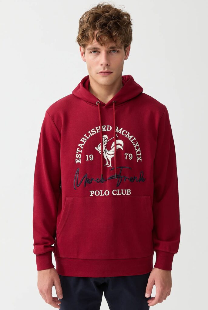 Paradis:  Sweat à Capuche avec l’emblématique Logo du Coq Brodé - 26