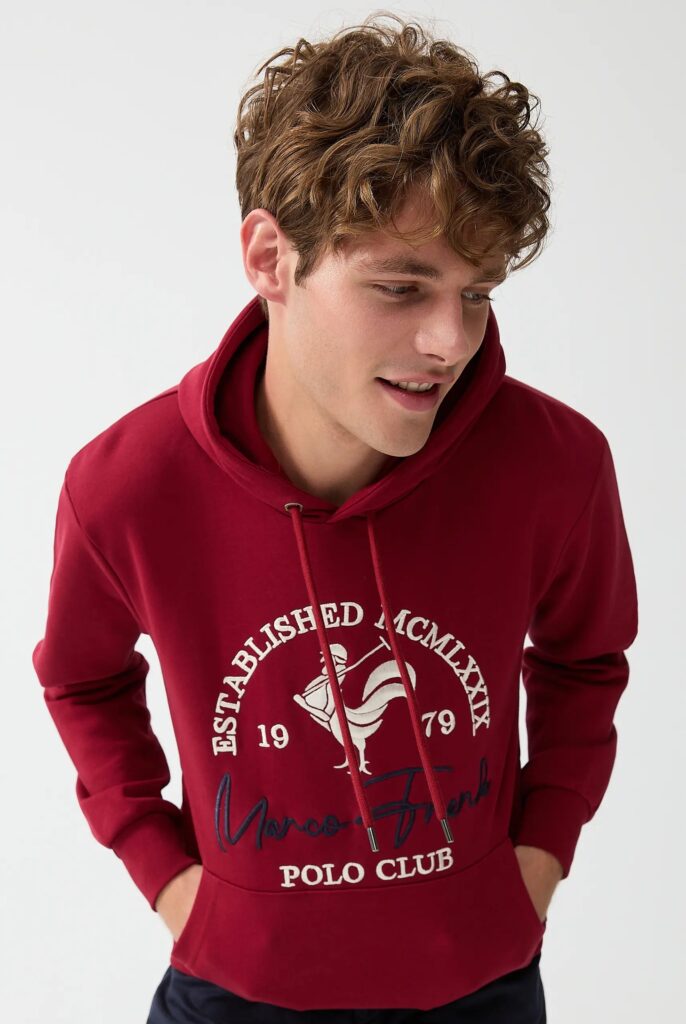 Paradis:  Sweat à Capuche avec l’emblématique Logo du Coq Brodé - 27