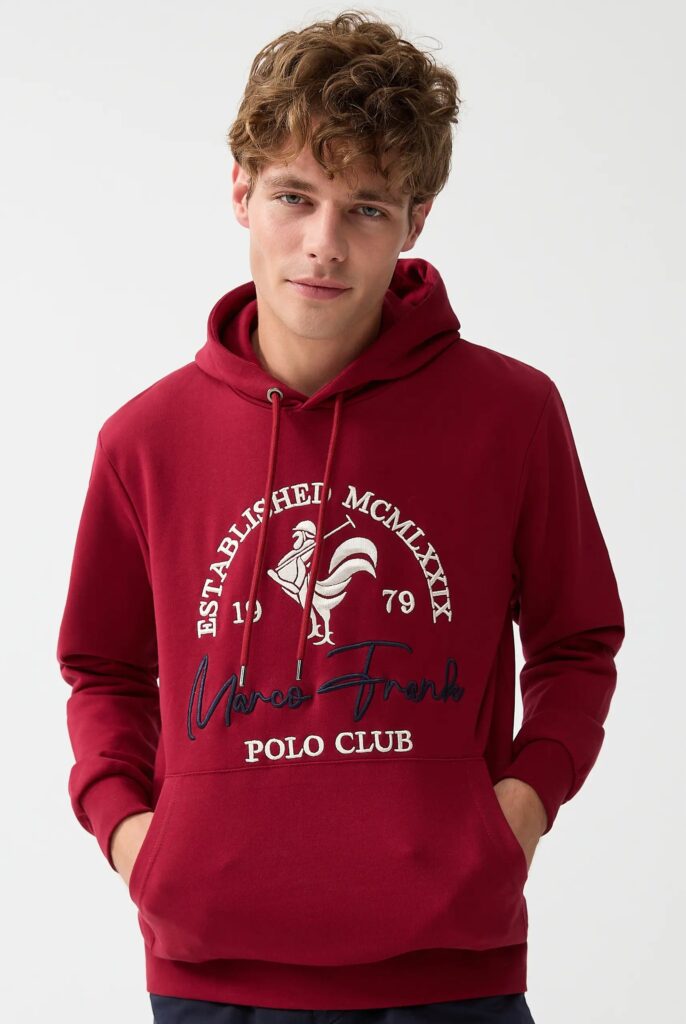 Paradis:  Sweat à Capuche avec l’emblématique Logo du Coq Brodé - 28