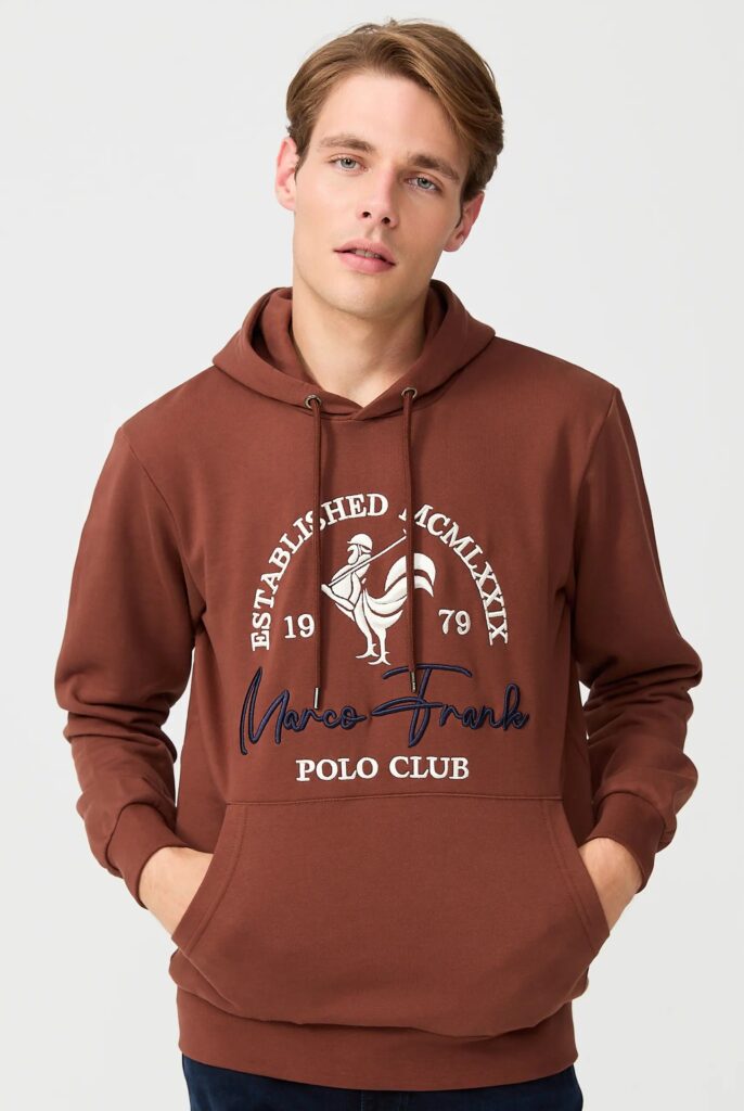 Paradis:  Sweat à Capuche avec l’emblématique Logo du Coq Brodé - 31