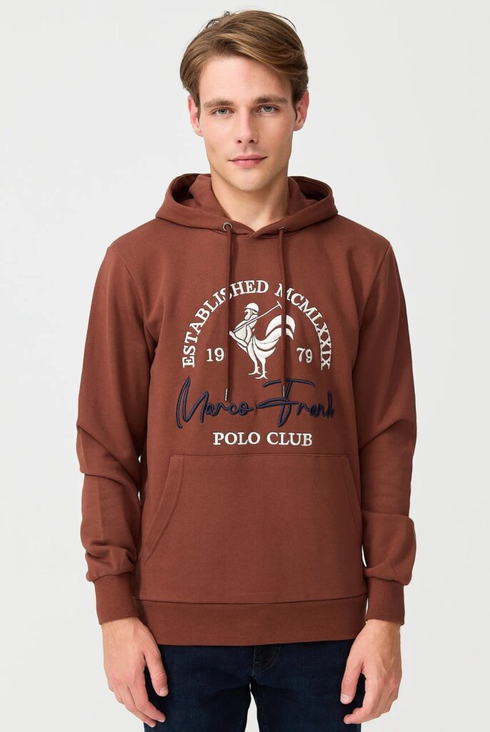 Paradis:  Sweat à Capuche avec l’emblématique Logo du Coq Brodé - 32