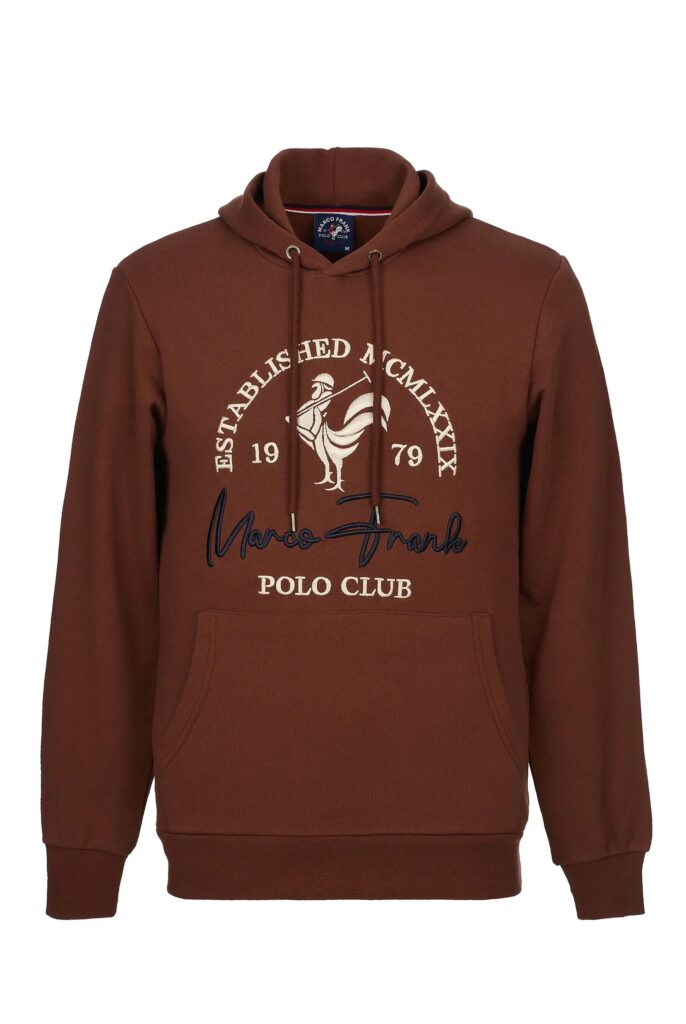 Paradis:  Sweat à Capuche avec l’emblématique Logo du Coq Brodé - 68