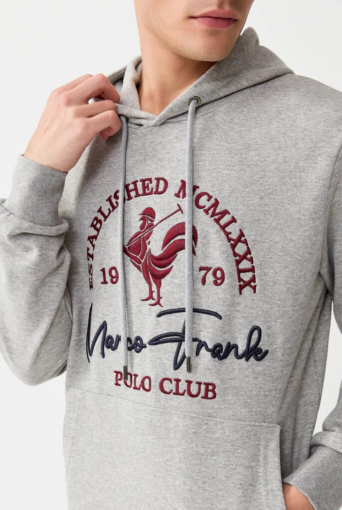 Paradis:  Sweat à Capuche avec l’emblématique Logo du Coq Brodé - 34