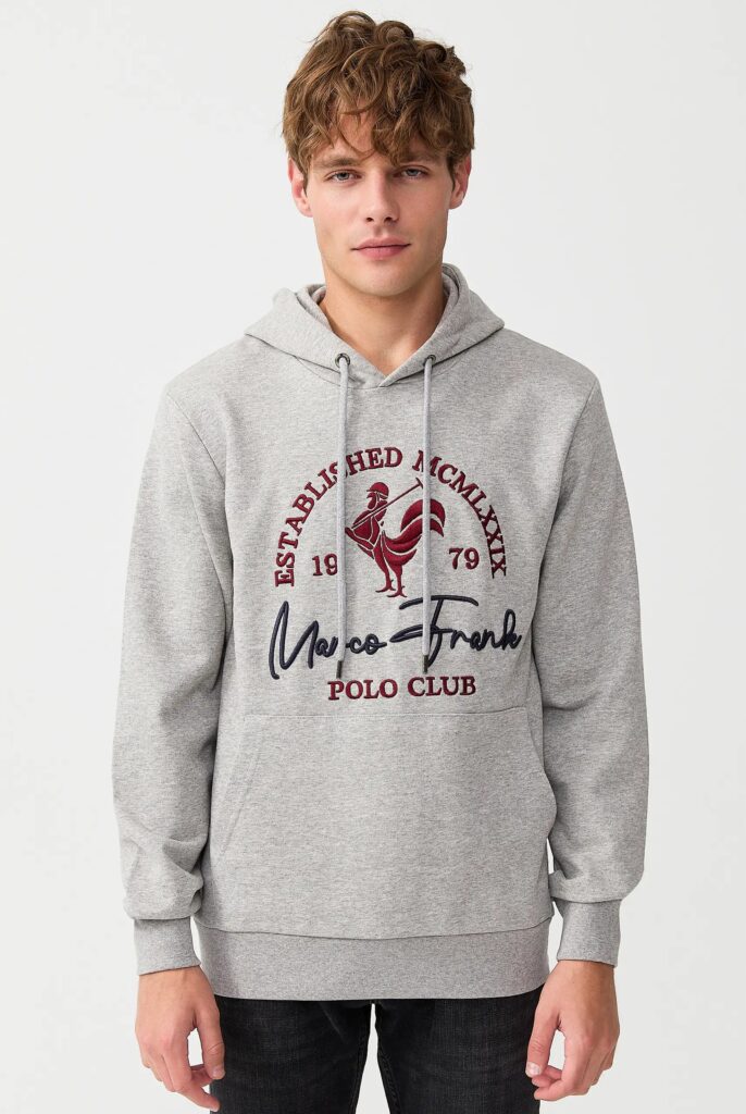 Paradis:  Sweat à Capuche avec l’emblématique Logo du Coq Brodé - 36