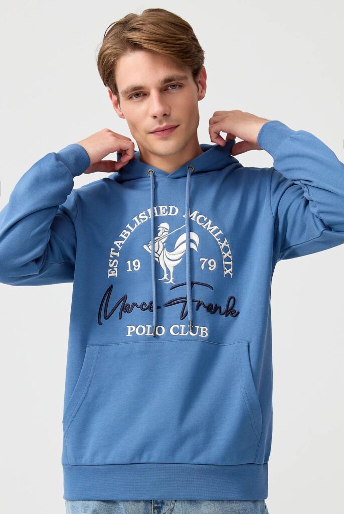 Paradis:  Sweat à Capuche avec l’emblématique Logo du Coq Brodé - 42