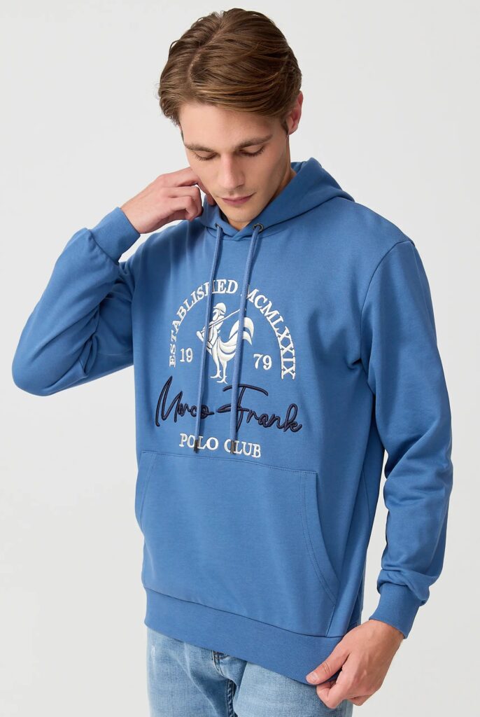 Paradis:  Sweat à Capuche avec l’emblématique Logo du Coq Brodé - 43