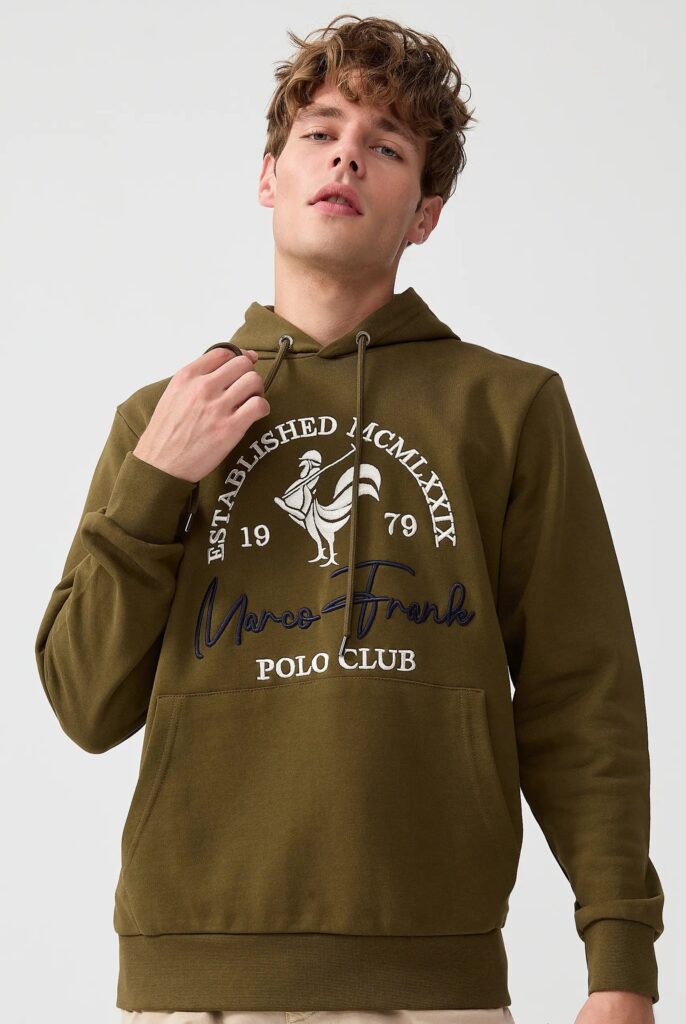 Paradis:  Sweat à Capuche avec l’emblématique Logo du Coq Brodé - 51