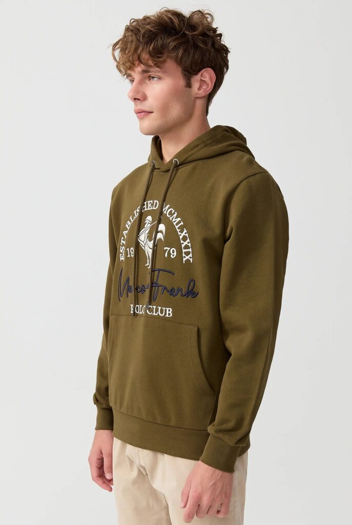 Paradis:  Sweat à Capuche avec l’emblématique Logo du Coq Brodé - 52