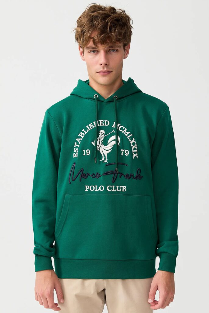 Paradis:  Sweat à Capuche avec l’emblématique Logo du Coq Brodé - 46