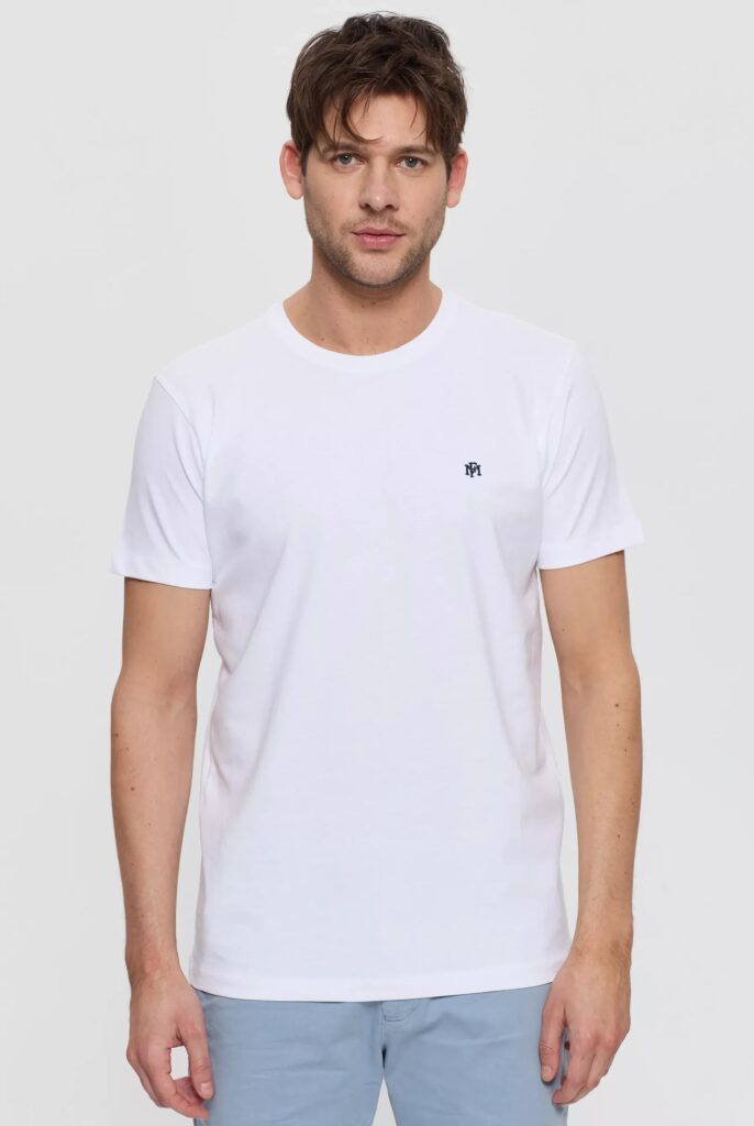 Philippe : T-Shirt avec Monogramme Logo MF Brodé - 14