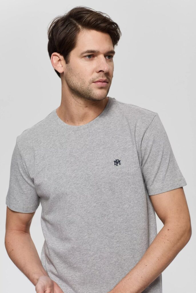 Philippe : T-Shirt avec Monogramme Logo MF Brodé - 16