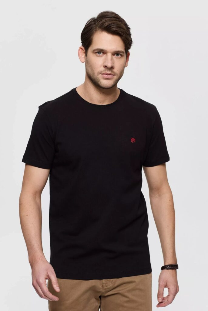 Philippe : T-Shirt avec Monogramme Logo MF Brodé - 7