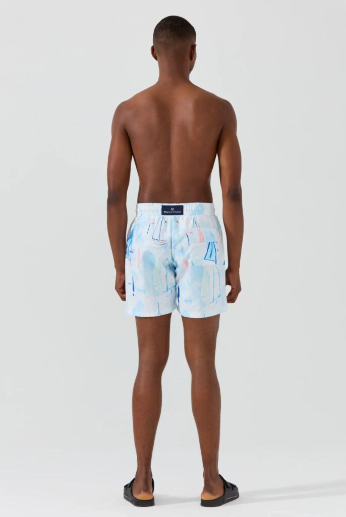 Ruffin : Short de Bain à Imprimé Voile, séchage rapide - 3