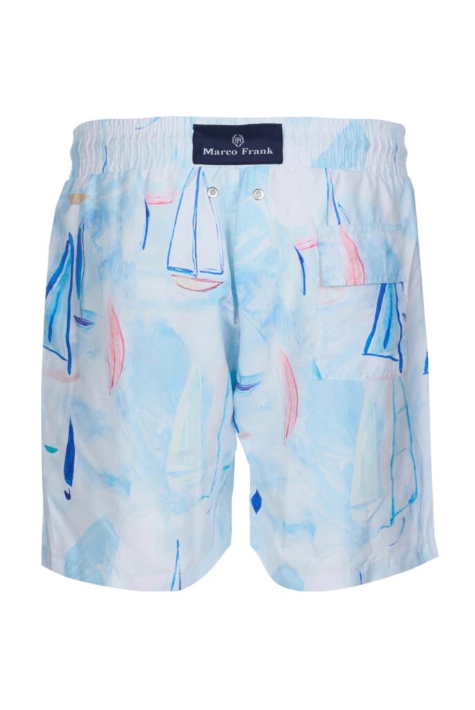 Ruffin : Short de Bain à Imprimé Voile, séchage rapide - 4