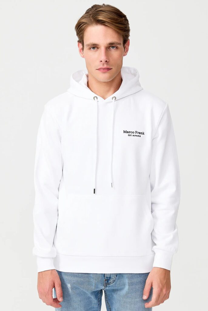 Savoy : Sweat à Capuche Avec Logo Brodé - 26