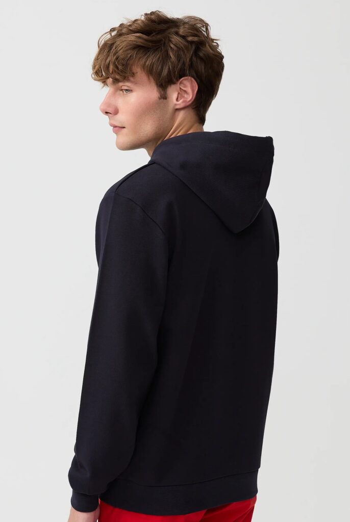 Savoy : Sweat à Capuche Avec Logo Brodé - 45