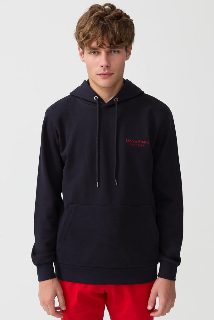 Savoy : Sweat à Capuche Avec Logo Brodé - 46