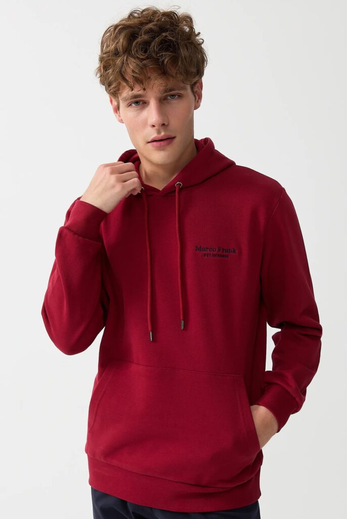 Savoy : Sweat à Capuche Avec Logo Brodé - 6