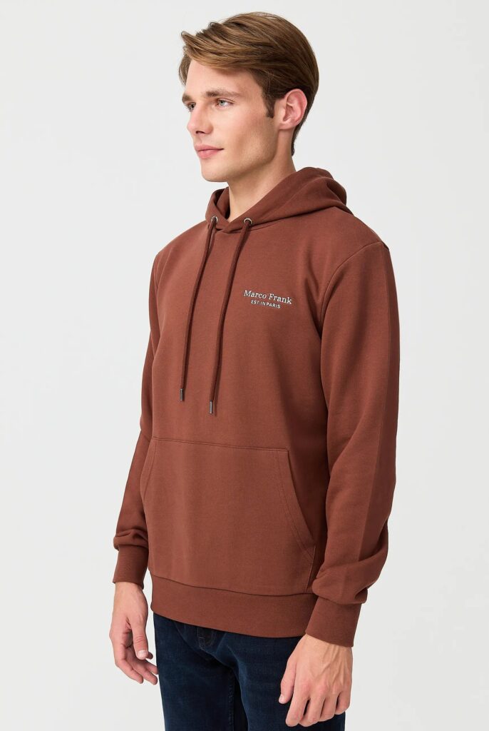 Savoy : Sweat à Capuche Avec Logo Brodé - 23