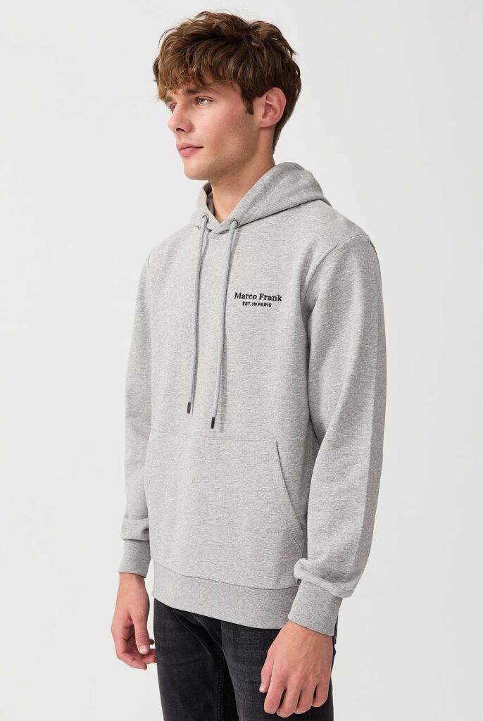 Savoy : Sweat à Capuche Avec Logo Brodé - 12