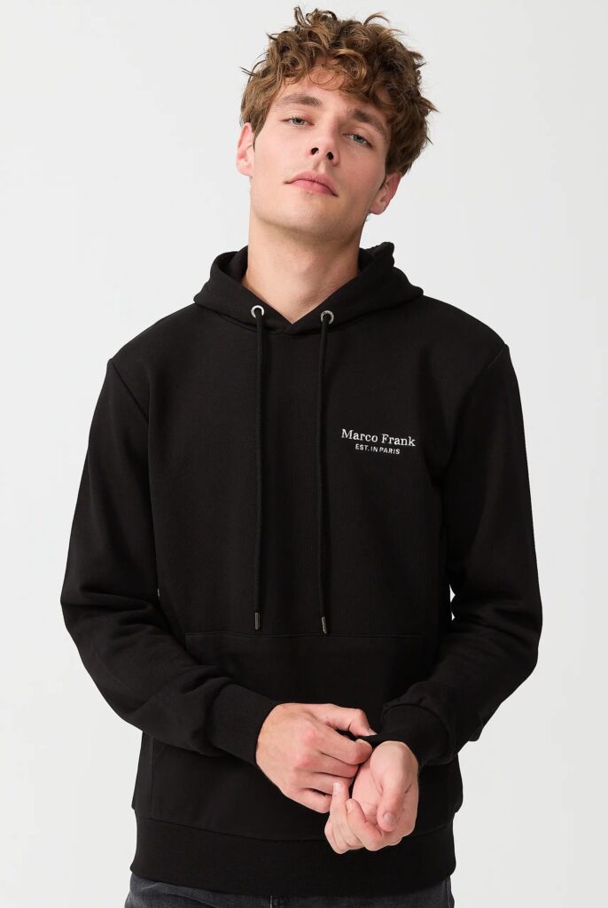 Savoy : Sweat à Capuche Avec Logo Brodé - 51