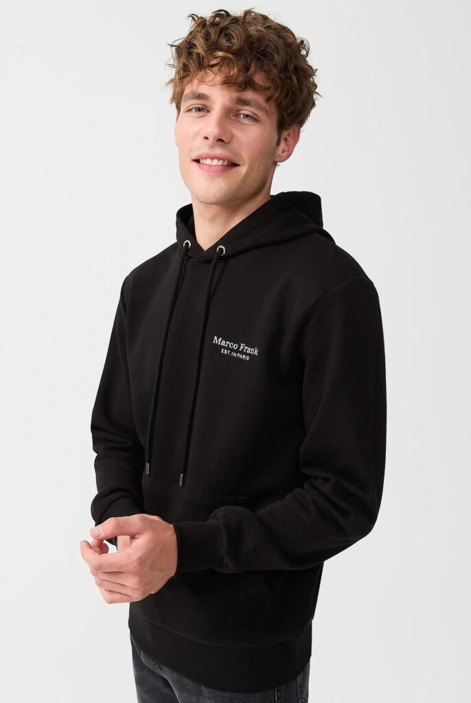 Savoy : Sweat à Capuche Avec Logo Brodé - 52