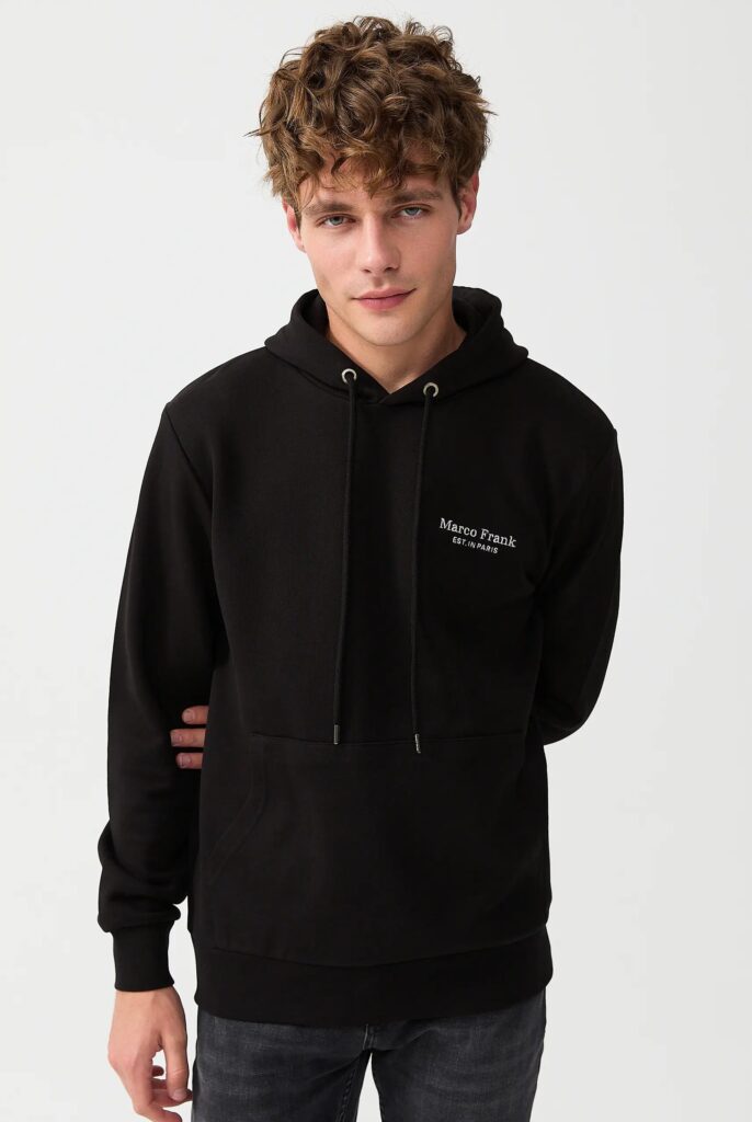 Savoy : Sweat à Capuche Avec Logo Brodé - 53