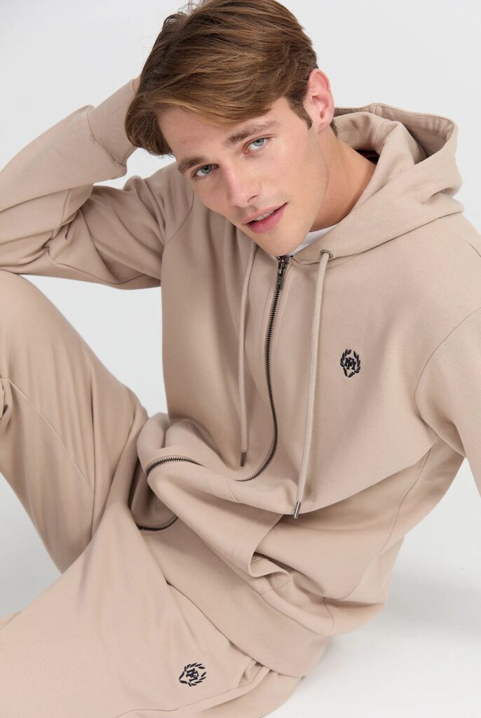 Simon : Sweat à Capuche avec Fermeture Éclair Brodé du Logo Emblématique - 23