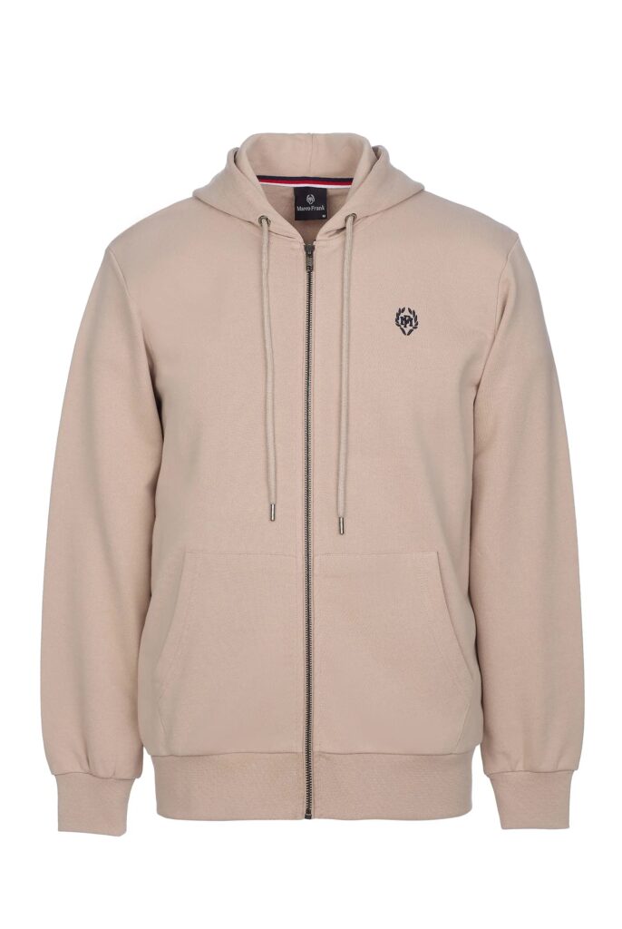 Simon : Sweat à Capuche avec Fermeture Éclair Brodé du Logo Emblématique - 54