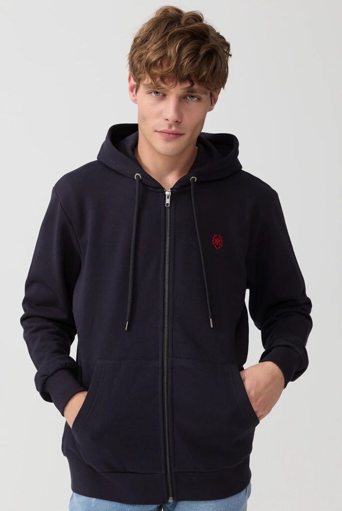 Simon : Sweat à Capuche avec Fermeture Éclair Brodé du Logo Emblématique - 16