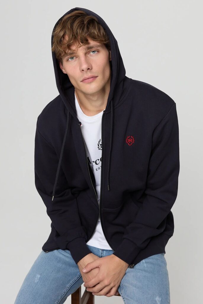 Simon : Sweat à Capuche avec Fermeture Éclair Brodé du Logo Emblématique - 17