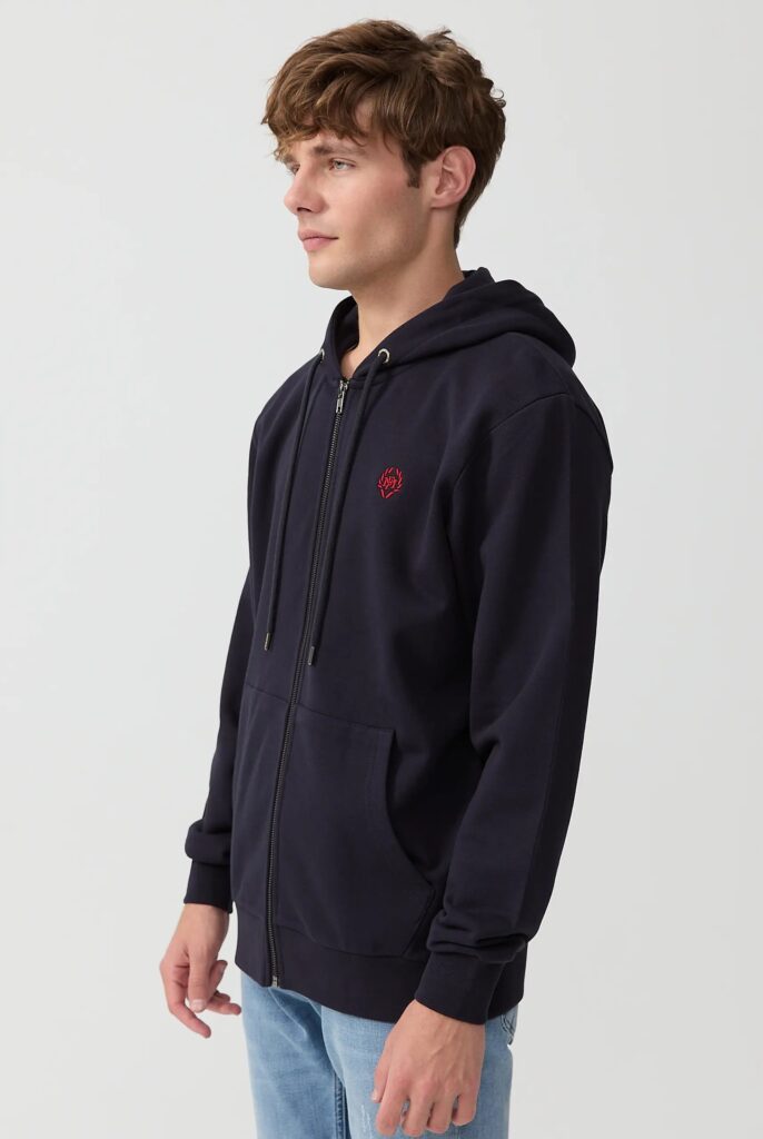 Simon : Sweat à Capuche avec Fermeture Éclair Brodé du Logo Emblématique - 18