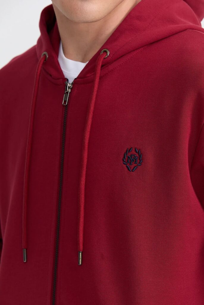 Simon : Sweat à Capuche avec Fermeture Éclair Brodé du Logo Emblématique - 29