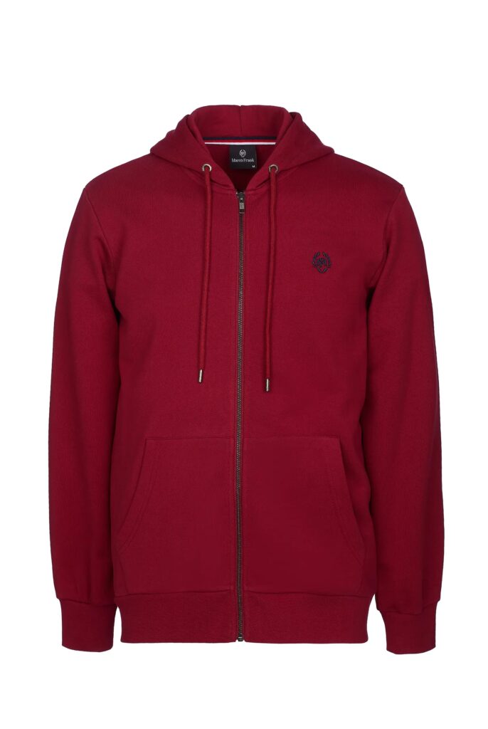 Simon : Sweat à Capuche avec Fermeture Éclair Brodé du Logo Emblématique - 56