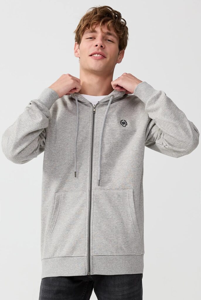 Simon : Sweat à Capuche avec Fermeture Éclair Brodé du Logo Emblématique - 11