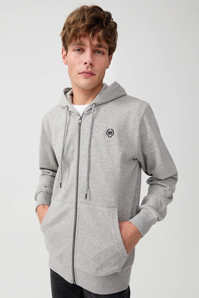 Simon : Sweat à Capuche avec Fermeture Éclair Brodé du Logo Emblématique - 12