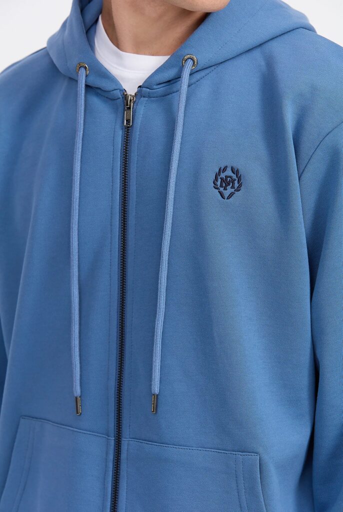 Simon : Sweat à Capuche avec Fermeture Éclair Brodé du Logo Emblématique - 34