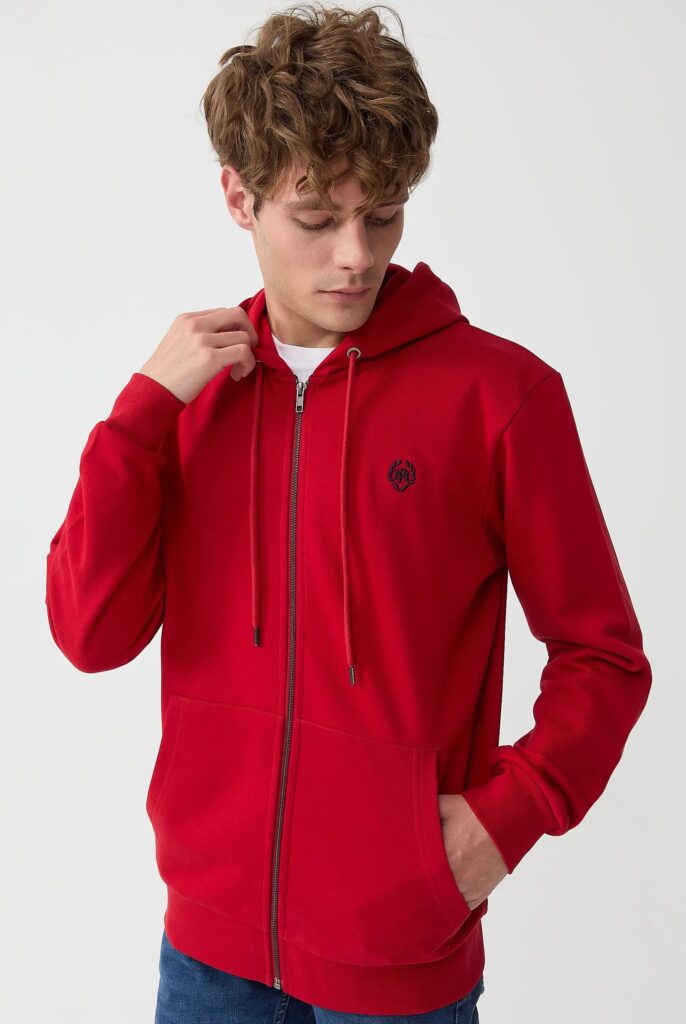 Simon : Sweat à Capuche avec Fermeture Éclair Brodé du Logo Emblématique - 3