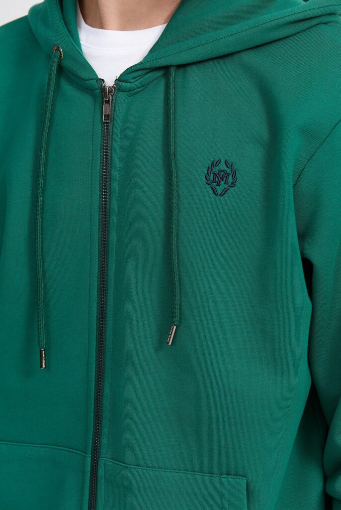 Simon : Sweat à Capuche avec Fermeture Éclair Brodé du Logo Emblématique - 50