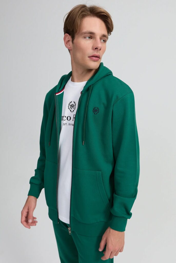 Simon : Sweat à Capuche avec Fermeture Éclair Brodé du Logo Emblématique - 53