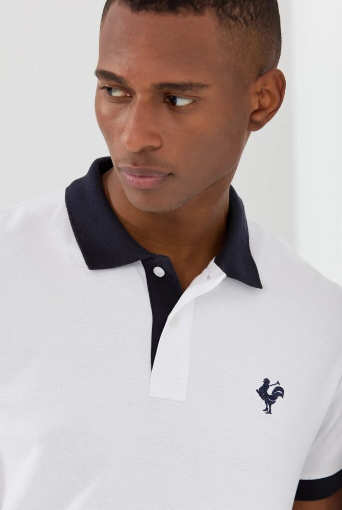 Spencer : Polo avec l’emblématique Logo du Coq Brodé - 35