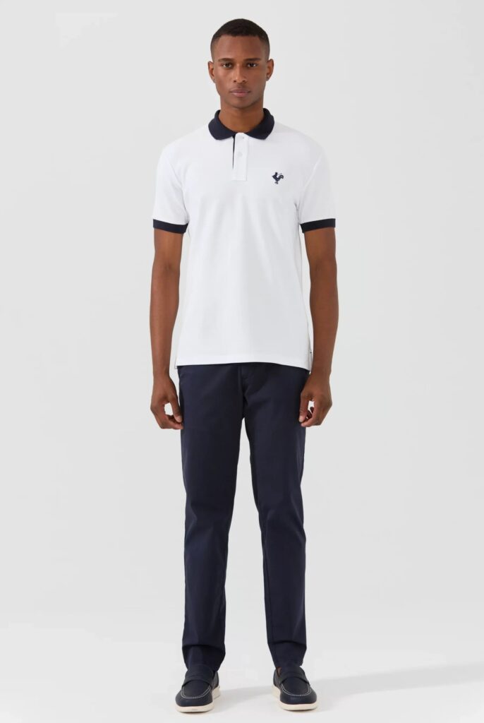 Spencer : Polo avec l’emblématique Logo du Coq Brodé - 38